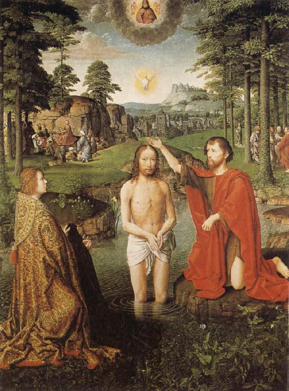 Gerard David The Baptism of Christ Germany oil painting art